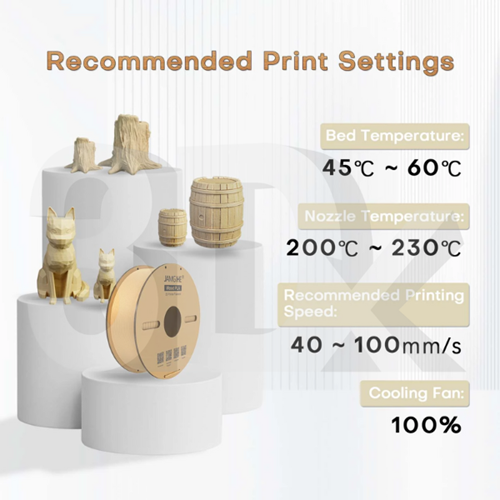 NHỰA IN 3D GIẢ GỖ JAMGHE WOOD PLA